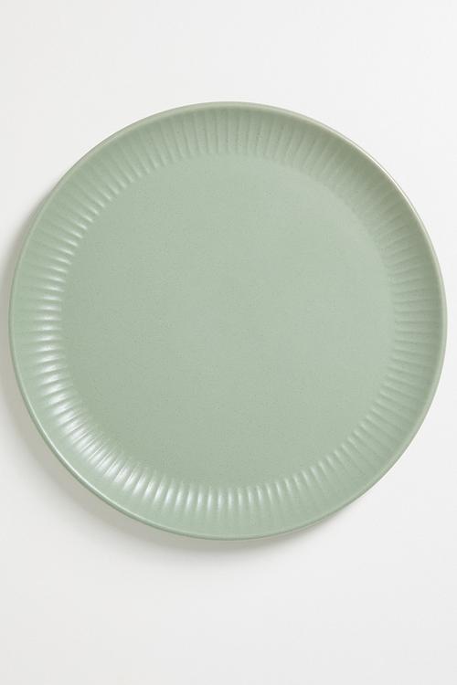 Embossed dinner plate - Green
