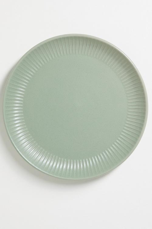 Embossed side plate - Green