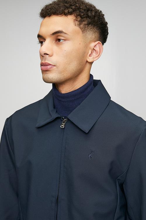 Tom Essential Tech Harrington Jacket - Navy