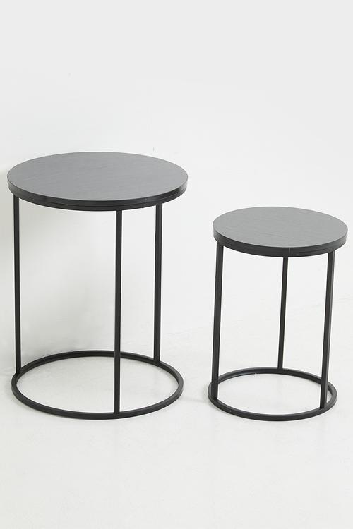 Pebble Nested Side Table - Black