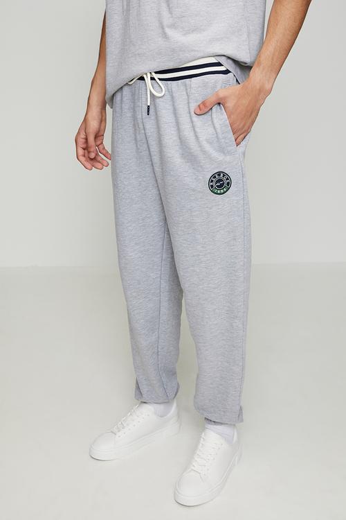 LAWN CLUB FRENCH TERRY JOGGER - ATHLETIC GREY MARL