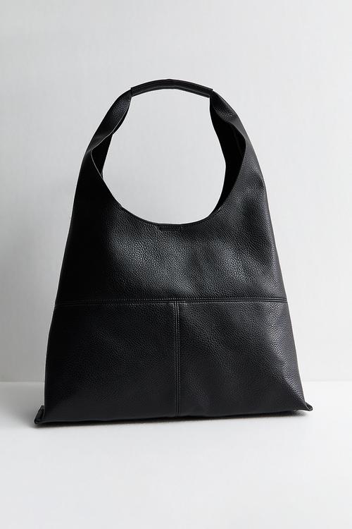 Suky Panel Hobo Bag - Black