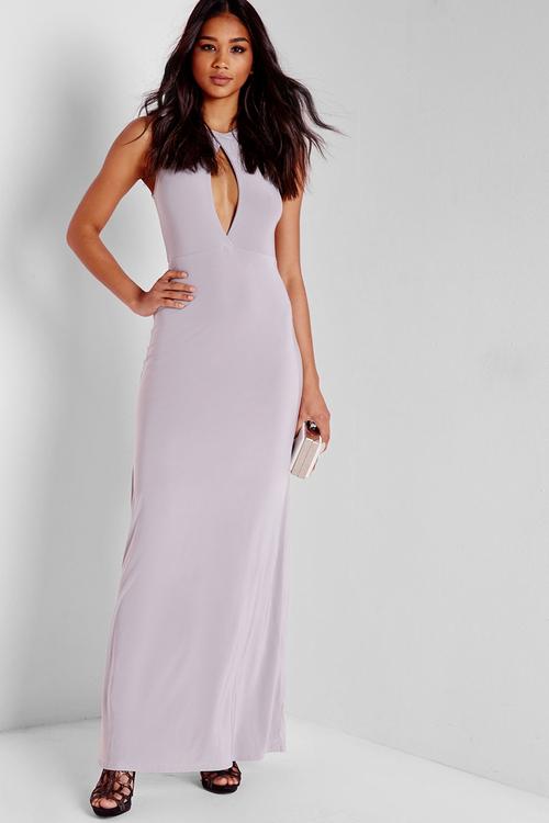 Slinky Cut Out Maxi Dress