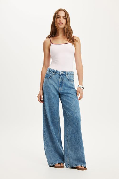 High rise wide jean - pisces blue