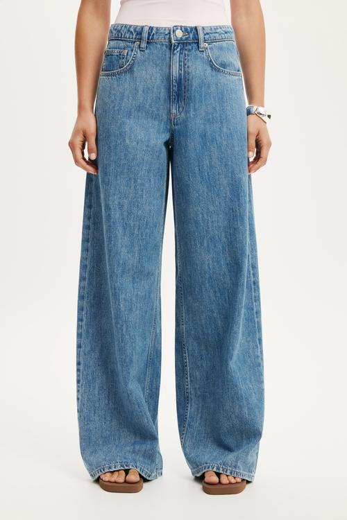 High rise wide jean - pisces blue