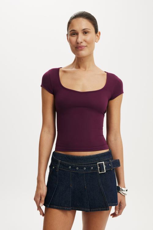 Hold me short sleeve - blackberry belle