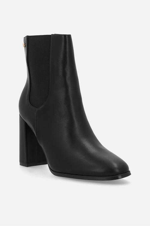 Shania 7 chelsea block heel ankle boot - black