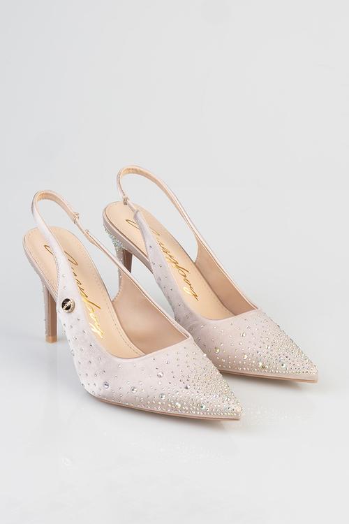 Aline slingback bling heel - neutral