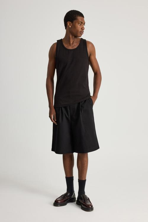 Authentics Rib Tank Top - Black