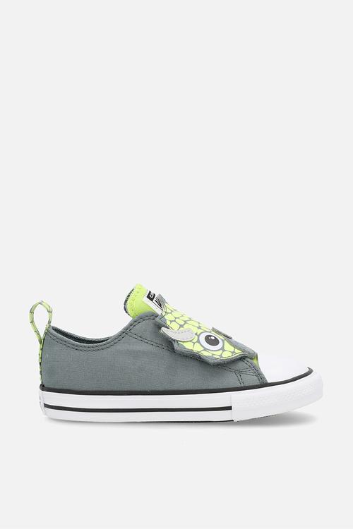 Chuck Taylor All Star One Strap Dinos Easy-On - Mineral Brew/Neon Mantis/White
