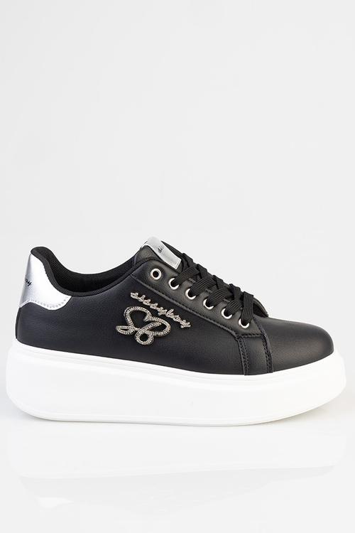 Noella Platform Basic Sneaker - Black