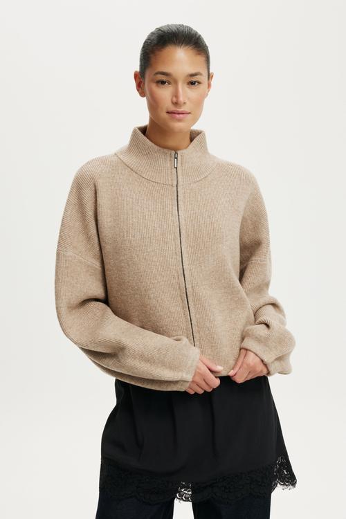 Luxe bomber - chai dust marle