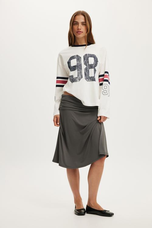 LS oversized graphic tee - 98 / vintage white