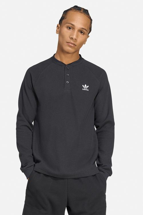 Trefoil Essentials  Long Sleeve Tee - Black