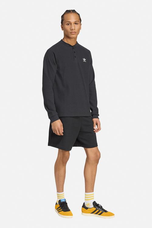 Trefoil Essentials  Long Sleeve Tee - Black