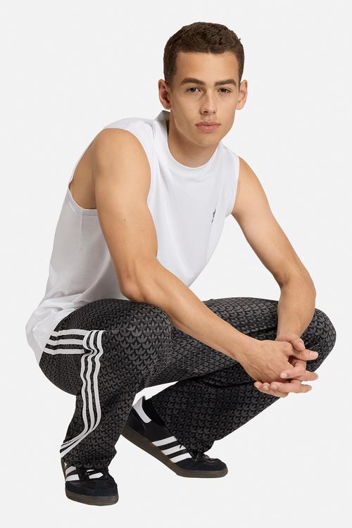 Firebird Loose Monogram Trackpants - Black