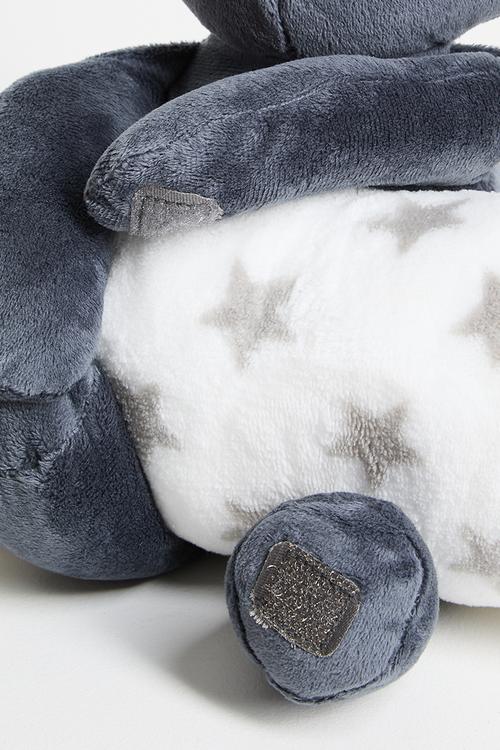 Black Bunny Blanket combo - white & navy