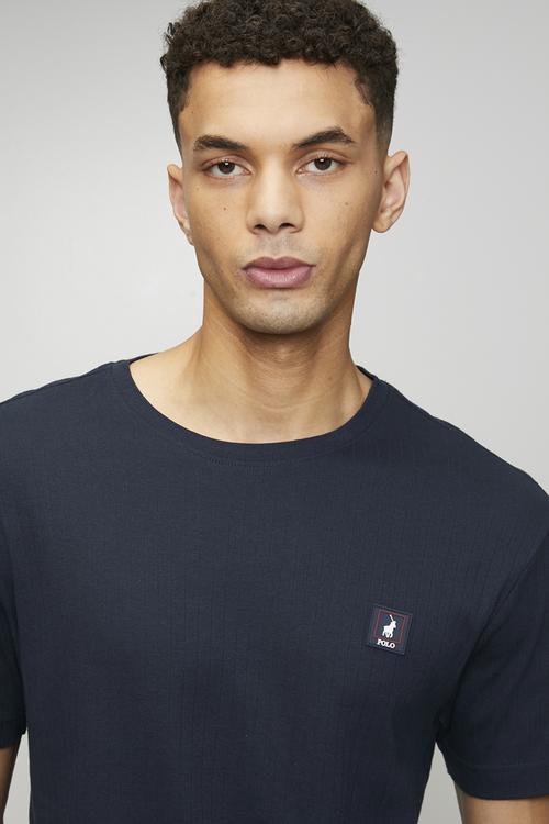 Khethiwe Sport Ss Rib Tee - Navy