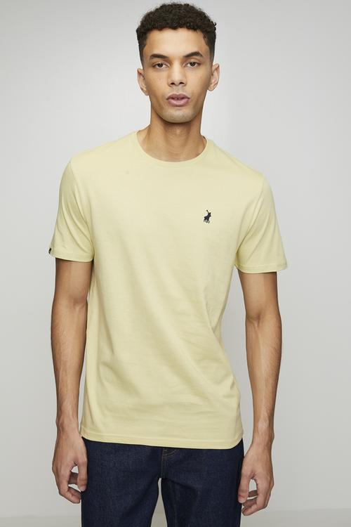 Lucas Essential Crew Neck Ss Tee - Light Yellow