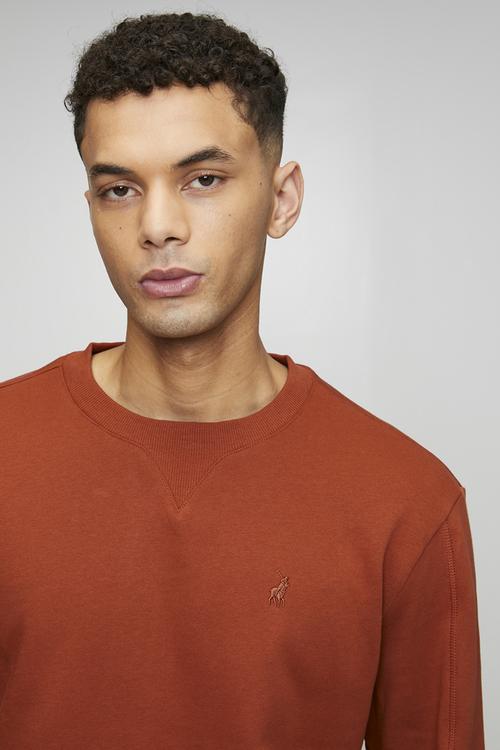 Aakil Essential Fleece Sweater - Rust