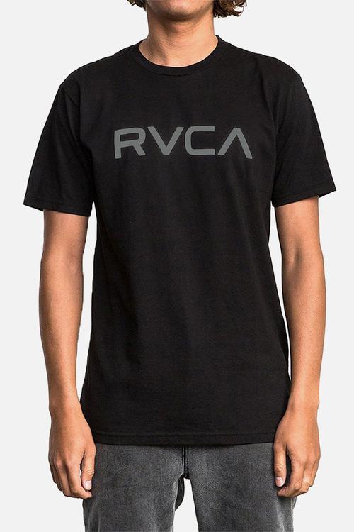 Big Rvca Short sleeve Tee - Black Dk Grey Logo