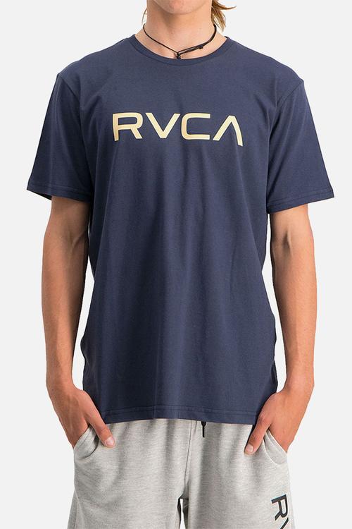 Big Rvca Short sleeve Tee - Navy Gold Logo