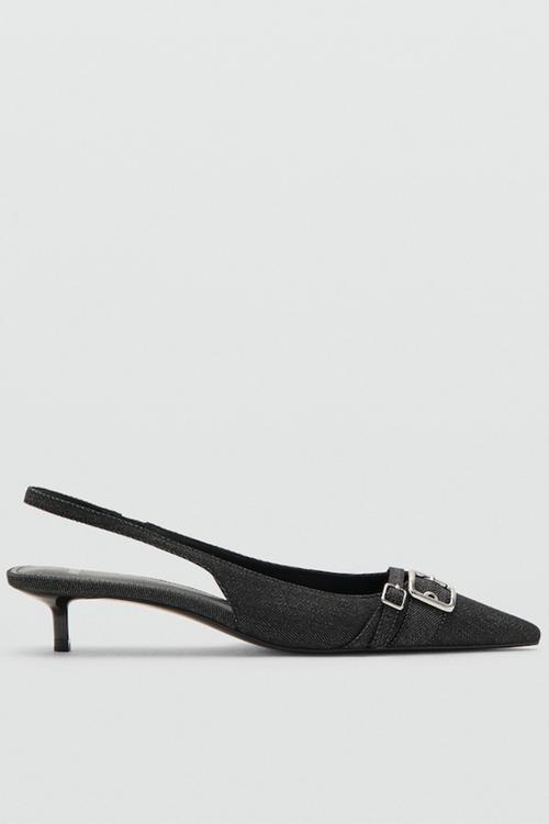 Mecha slingback heel - navy