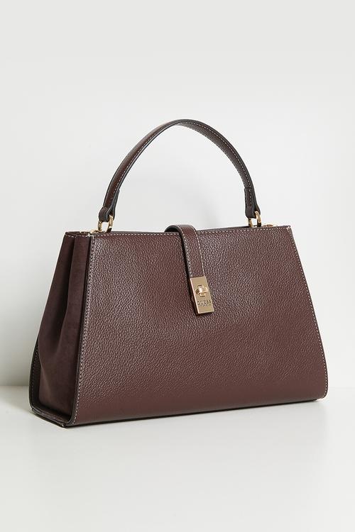 Rudie satchel bag - dark walnut