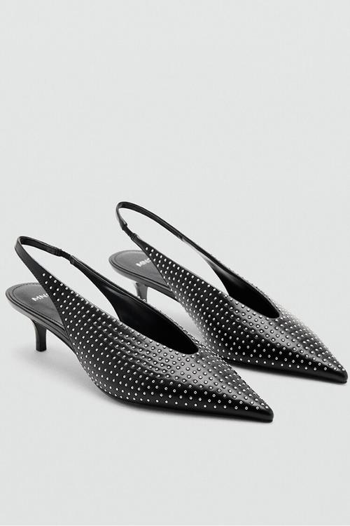 Vis slingback heel - black