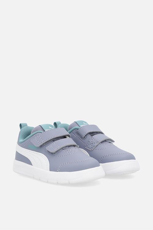 Courtflex V3 V Inf - Grey Sky-Puma White-Baltic Sea Blue