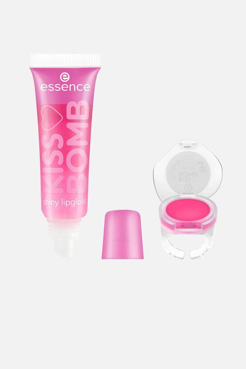 Kiss Bomb Shiny Lipgloss & Lip Balm - 01 Strawberry Sweetie