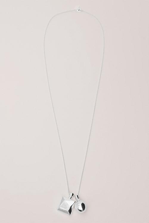 Bottle necklace - silver