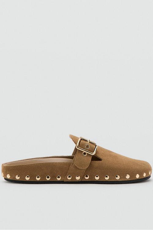 Ken suede clog mule - light/pastel brown