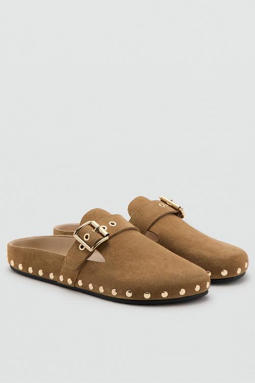 Ken suede clog mule - light/pastel brown