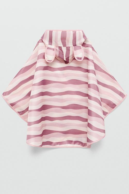 Raincoat stripesx - light/pastel pink