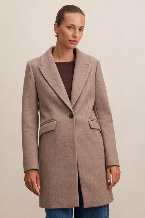 Brianna coatigan in maple marle