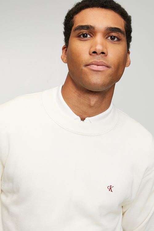 Long sleeve Ez Cotton Crewnk Sweater 12Gg - Tofu