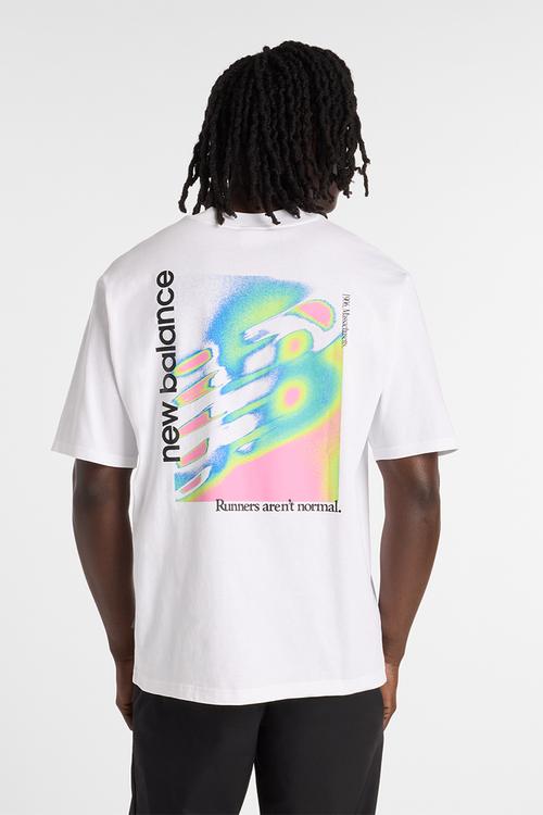 NB Athletics Neon Heat Map Tee - White