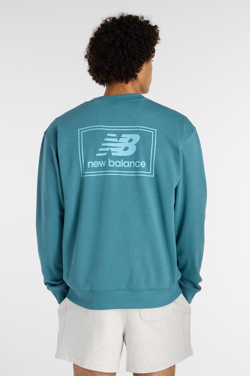 New Balance Woven Label Crew - Blue