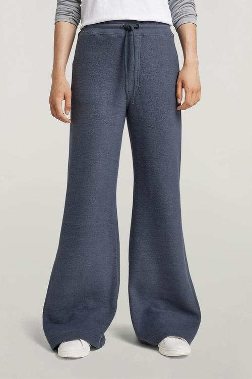 Shearling wide leg sw pant wmn - fantem blue