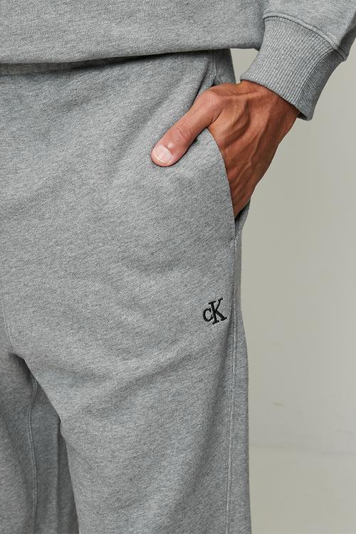 Eu 350Terry Monogram Jogger - Med Grey Htr