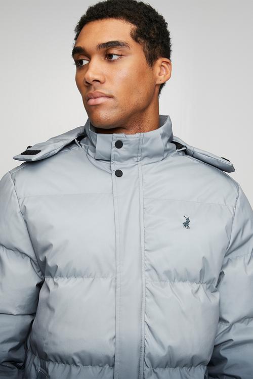 Mali Ombre Puffer Long Sleeve Jacket - Blue