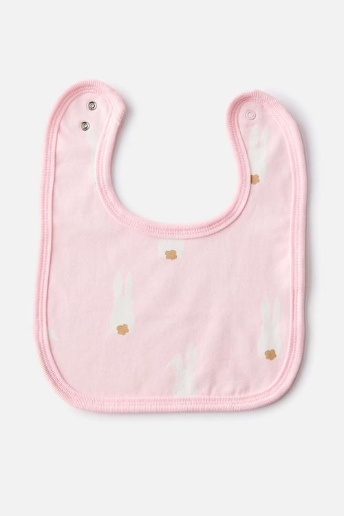 The Baby Bib - Tea Party Pink/Bunny Tails