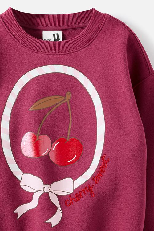 Sammy Oversized Crew - Berry Jam/Cherry 