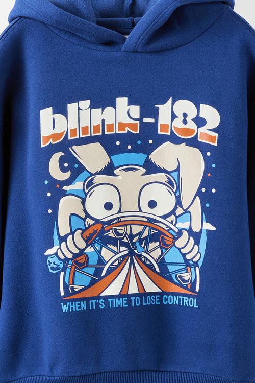 License Sammy Oversize Hoodie - Lcn Bra Denim Navy/Blink 182 Rabbit