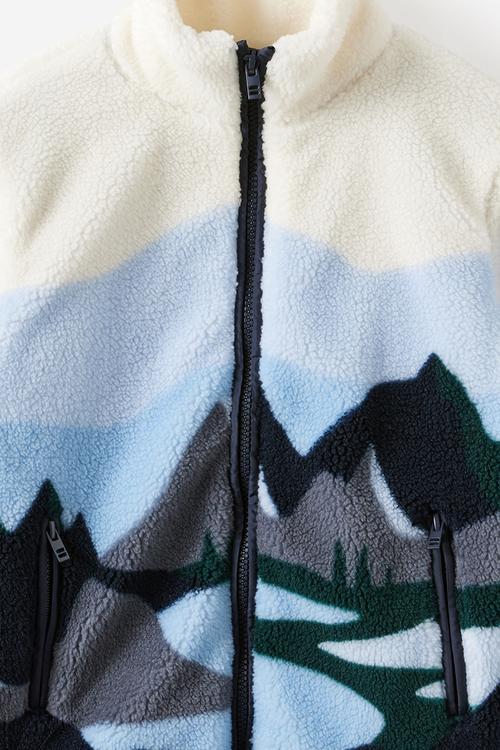 Simon Sherpa Jacket - Steel/Mountains