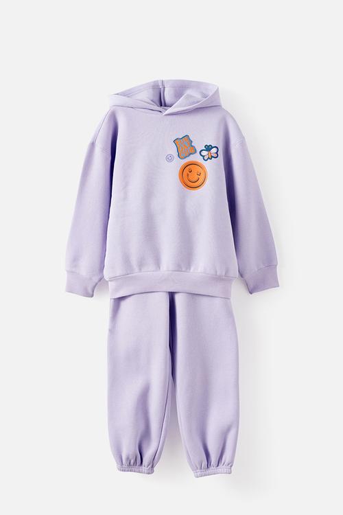 Sammy Oversized Hoodie & Relaxed Trackpant Pack - Vintage Lilac/Fun Day Club