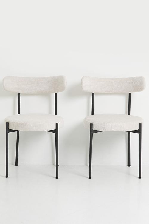 Anna Dining Chair Set of 2- Natural