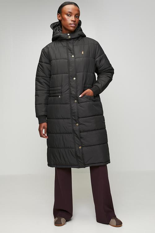 Wmn Mia Ls Puffer Jacket - Black