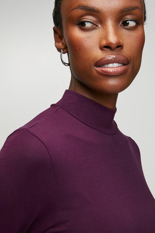 Luxe Polo neck Essential - purple